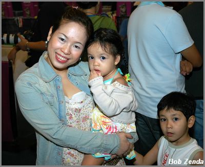 Visitors enjoying the show